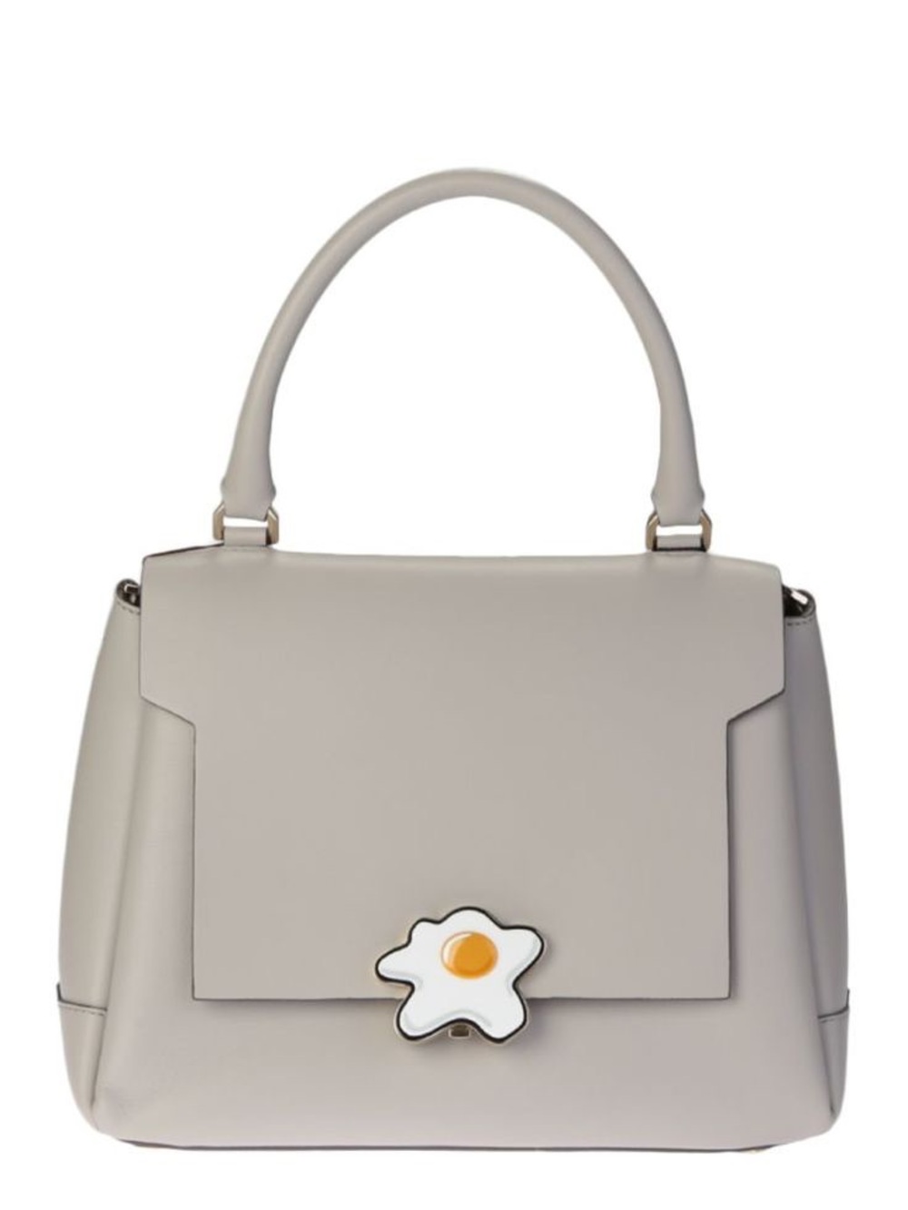 Anya Hindmarch Bathurst Small Satchel Bright Slate Leather Bag Made in Italy